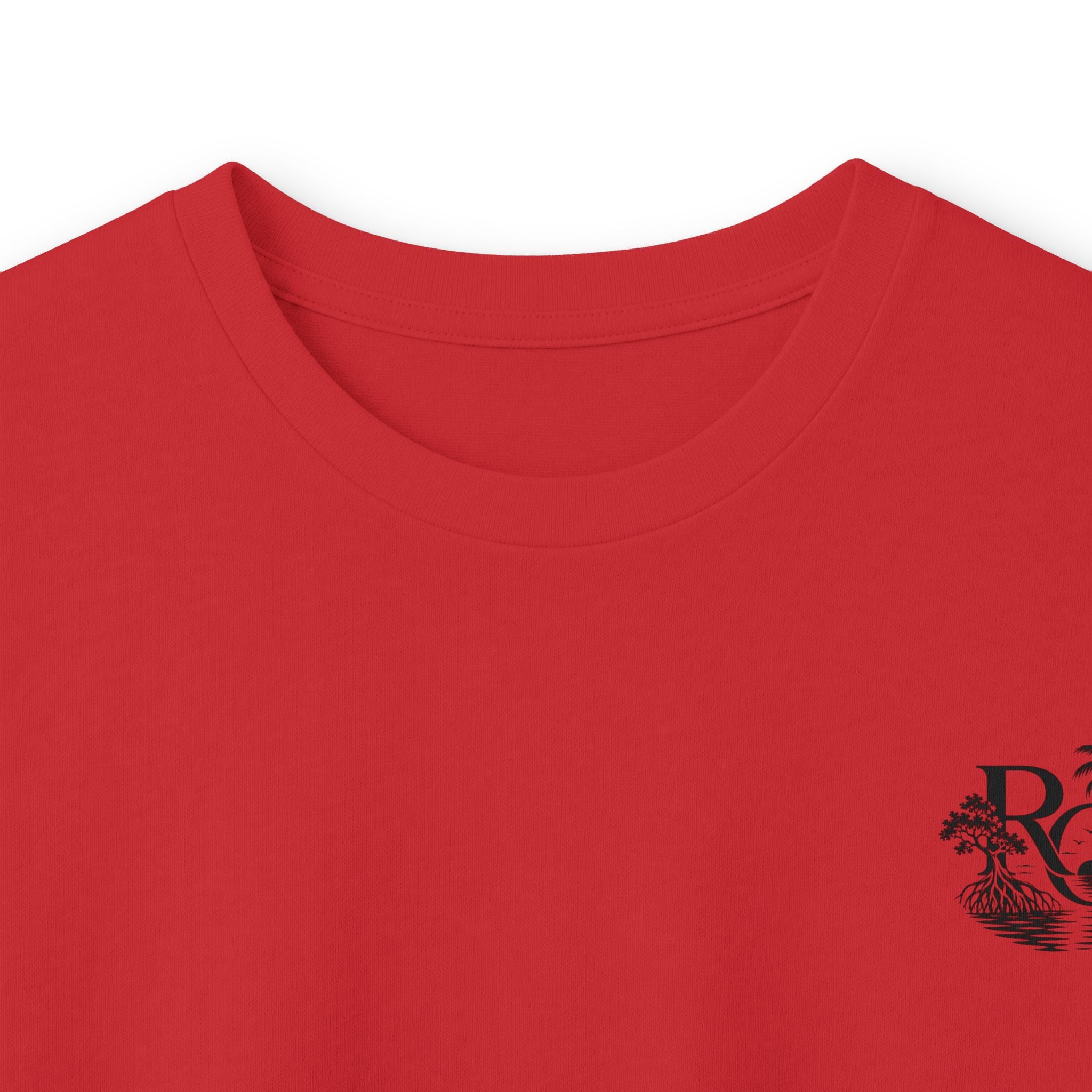 Long Sleeve Tee — "Raised Outside" Sunset Canoe Graphic