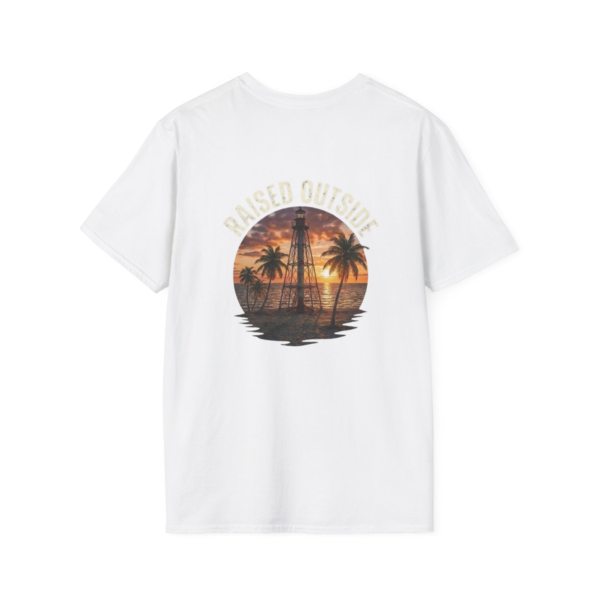 Anchor Palm Tee — Minimal Coastal Graphic T‑Shirt