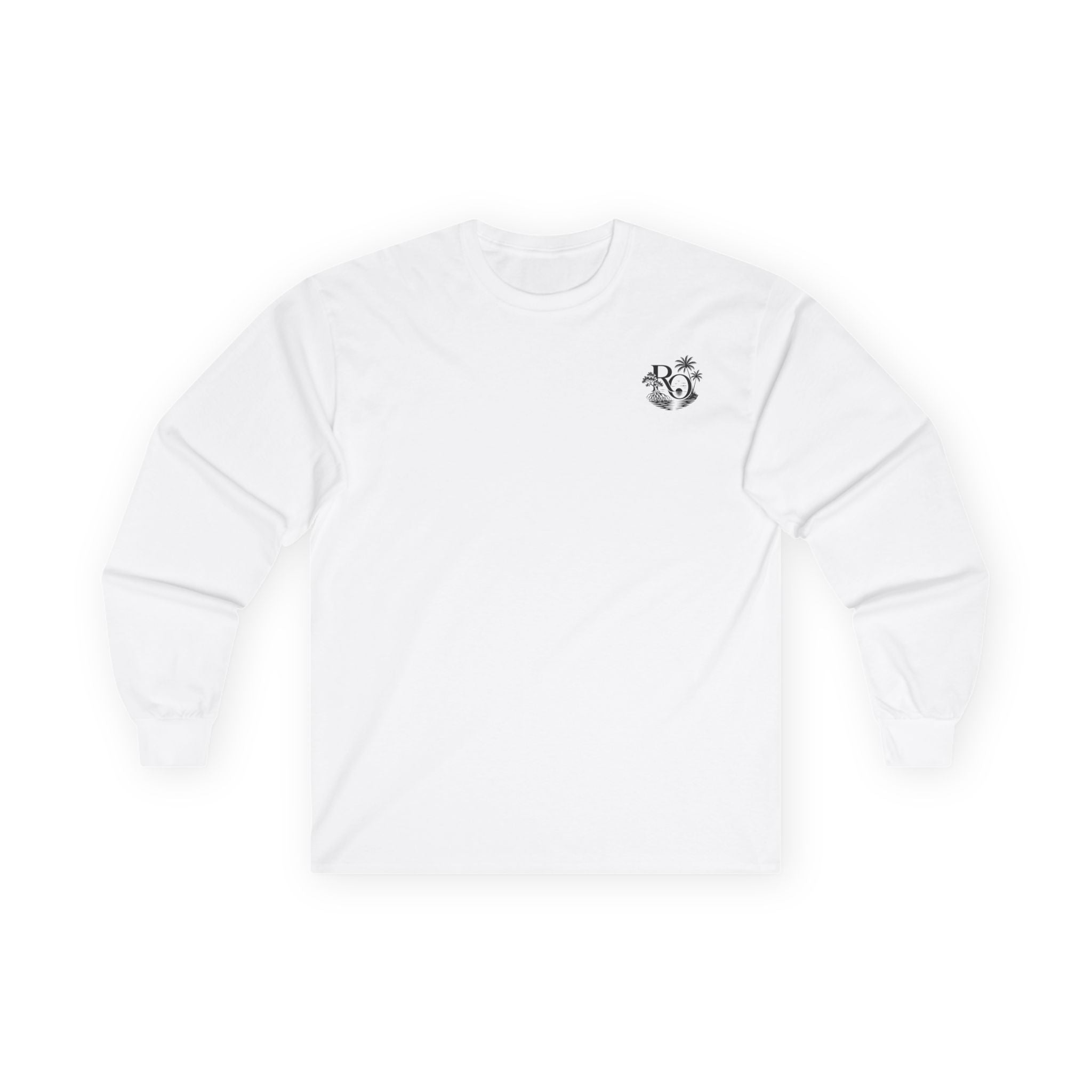 Long Sleeve Tee — "Raised Outside" Sunset Canoe Graphic
