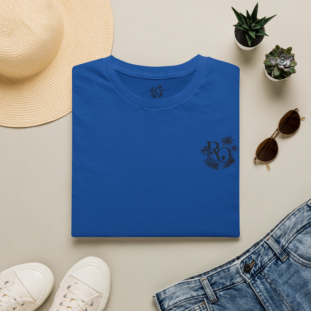 Anchor Palm Tee — Minimal Coastal Graphic T‑Shirt