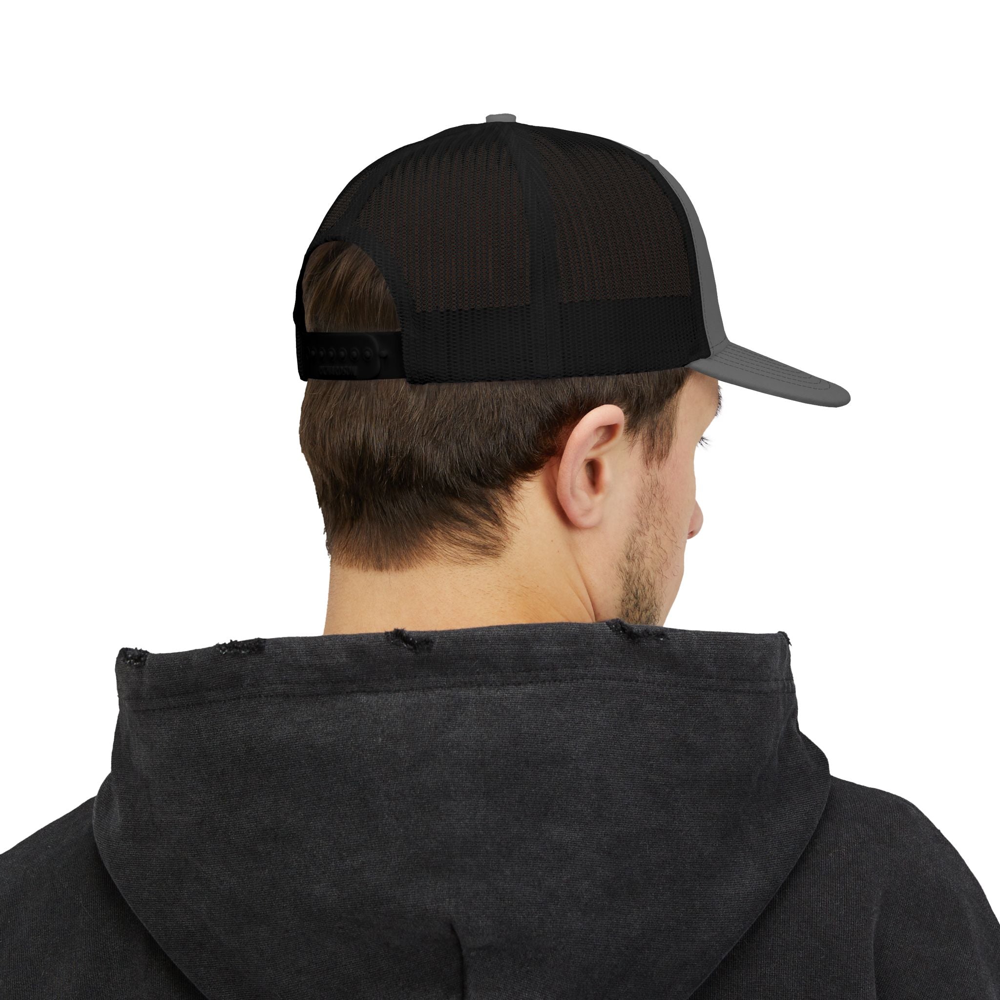 Tropical Island Trucker Cap – 'RO' Palm Sunset Snapback