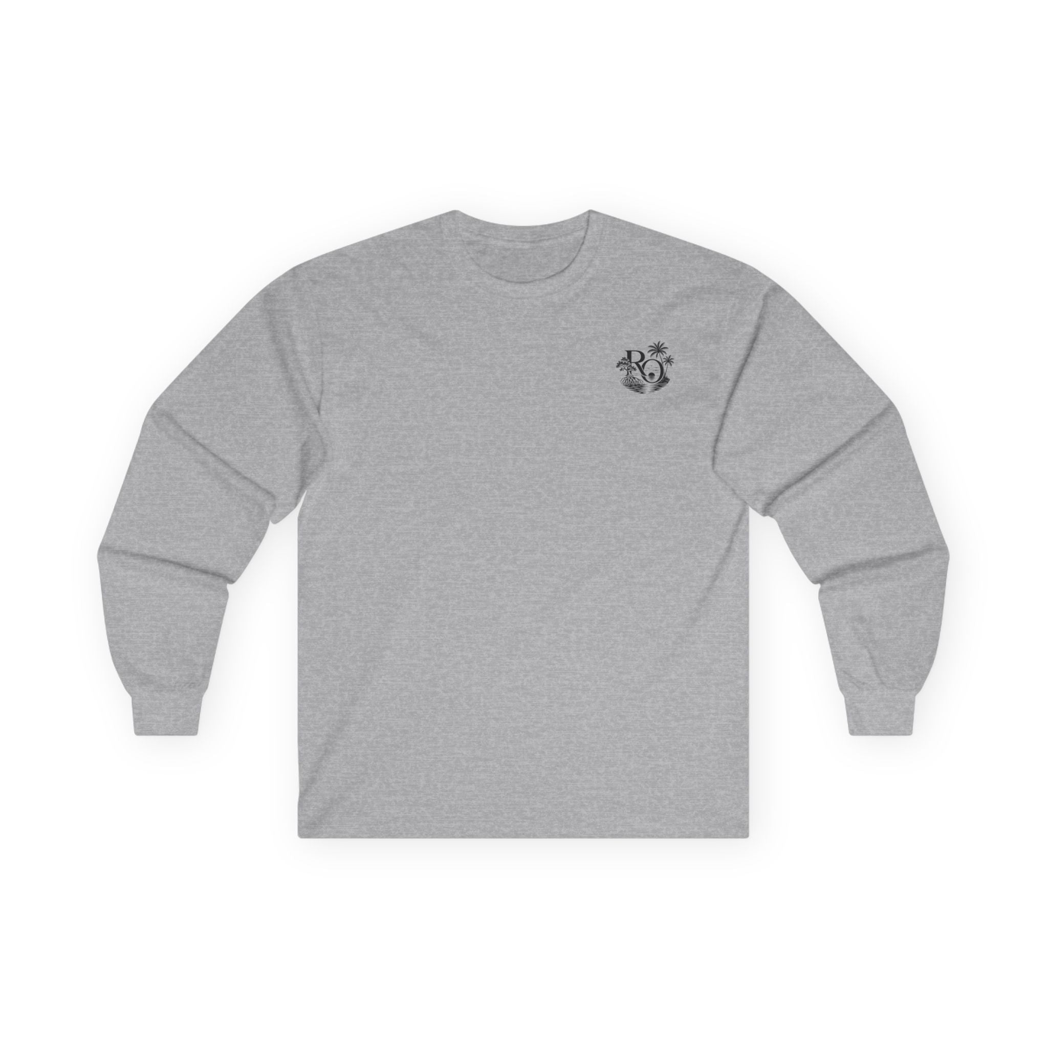 Long Sleeve Tee — "Raised Outside" Sunset Canoe Graphic